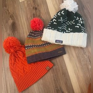 Knitted Hat bundle by Prana, Patagonia and Frye
